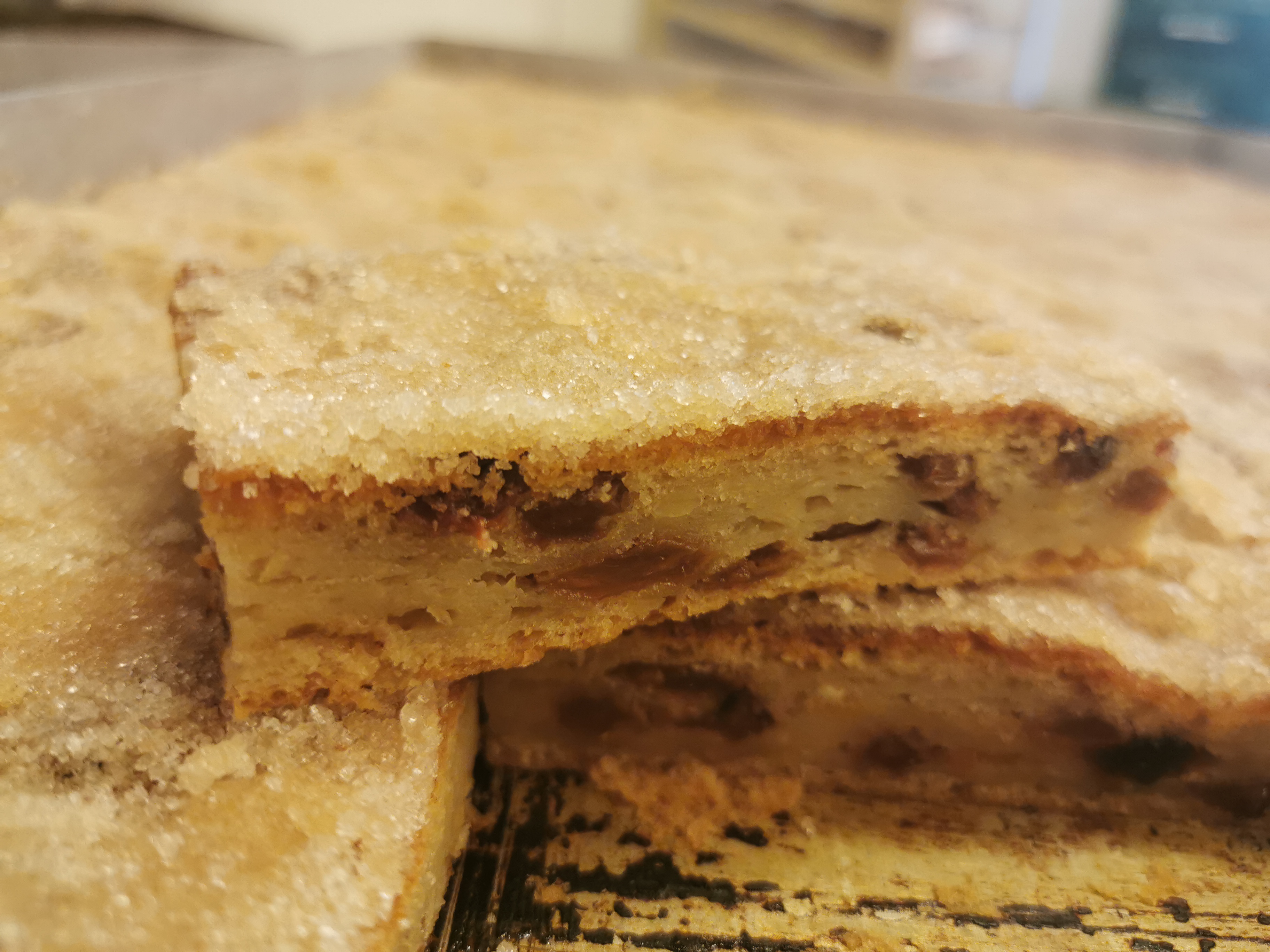 Kartoffelkuchen/ Stollenkuchen aus Stollenteig